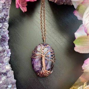 Fluorite Tree of Life Necklace